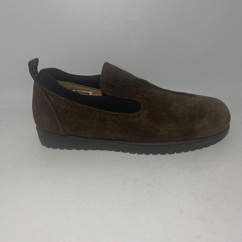 HUSH PUPPIES Brown LEATHER Women Size 8.5 M Loafers Comfort Shoes - Picture 5 of 11